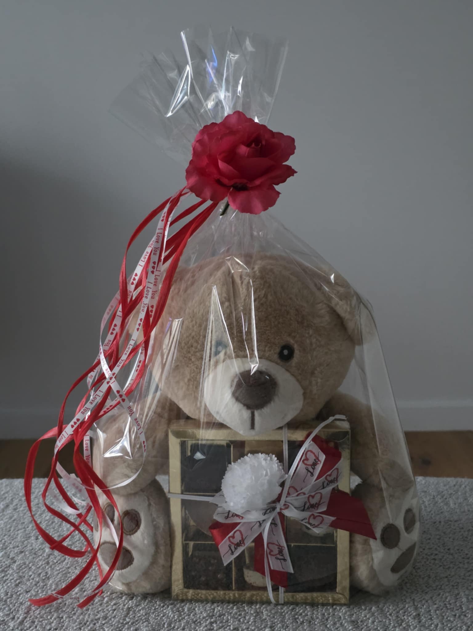 Knuffelbeer met pralines